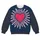 Radiant Pink Heart with Sunburst Rays for Everyday Romantic Casual Style and Gift Giving All-over Print Knitted Sweater - 4