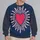 Radiant Pink Heart with Sunburst Rays for Everyday Romantic Casual Style and Gift Giving All-over Print Knitted Sweater - 2