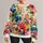 Vibrant Watercolor Blooms For Colorful Spring And Autumn Everyday Style All-over Print Knitted Sweater - 1