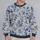 Ink Blue Floral Botanicals for Elegant Everyday Style and Spring Outings All-over Print Knitted Sweater - 2