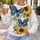 Blue Butterfly Sunflower Garden for Spring Outings and Everyday Wear All-over Print Knitted Sweater - 5