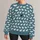 Cream Sheep on Slate Blue for Cozy Farmhouse Weekends and Countryside Casual Wear All-over Print Knitted Sweater - 1