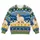 Curled-Horn Lamb Among Alpine Winter Bands for Cozy Cold-Weather Days Outdoors All-over Print Knitted Sweater - 4