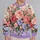 Pink and Blue Rose Garden for Romantic Spring Style and Everyday Floral Lovers All-over Print Knitted Sweater - 2