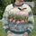Coral Flamingos Wading in Blue Wetlands for Spring Outings and Nature-Loving Women All-over Print Knitted Sweater - 6
