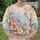 Pastel Watercolor Flowers for Spring Garden Walks and Romantic Weekend Outings for Her All-over Print Knitted Sweater - 6
