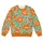 Orange Wildflowers and Green Leaves for Cheerful Spring Outings and Everyday Style All-over Print Knitted Sweater - 4