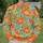 Orange Wildflowers and Green Leaves for Cheerful Spring Outings and Everyday Style All-over Print Knitted Sweater - 6