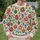 Colorful Sacred Hearts and Folk Botanicals for Casual Everyday Bohemian Style for Women All-over Print Knitted Sweater - 6