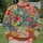 Colorful Folk Floral Patchwork for Spring Outings and Everyday Layering All-over Print Knitted Sweater - 6
