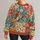 Colorful Folk Floral Patchwork for Spring Outings and Everyday Layering All-over Print Knitted Sweater - 1