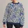 Blue And Lavender Floral Botanical Motifs For Relaxed Everyday Outfits All-over Print Knitted Sweater - 1