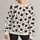 Black Cat Faces And Paw Hearts For Cozy Casual Days And Cat Lover Outings All-over Print Knitted Sweater - 1