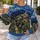 Moonlit Blue Village Landscape for Dreamy Travel and Artful Everyday Style All-over Print Knitted Sweater - 5