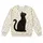Black Cat Beneath Colorful Stars For Cozy Everyday Casual Style All-over Print Knitted Sweater - 4