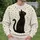 Black Cat Beneath Colorful Stars For Cozy Everyday Casual Style All-over Print Knitted Sweater - 6
