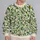 Ivory Botanical Blossoms and Citrus Leaves for Fresh Spring Garden Style Wear All-over Print Knitted Sweater - 2