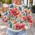 Watercolor Red and Blue Flowers for Everyday Garden Style and Colorful Casual Looks All-over Print Knitted Sweater - 5