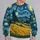 Starry Night Sky and Golden Wheat Fields for Artful Everyday Outfits and Creative Women All-over Print Knitted Sweater - 2