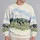 Black And White Cow Pasture Scene For Relaxed Country Weekends And Everyday Rural Style All-over Print Knitted Sweater - 2