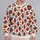 Folk Art Heart Motifs for Romantic Everyday Style and Valentine’s Day Gifts All-over Print Knitted Sweater - 2