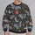Blue Moths, Crescent Moons And Wildflowers For Whimsical Nature Lovers All-over Print Knitted Sweater - 2