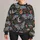 Blue Moths, Crescent Moons And Wildflowers For Whimsical Nature Lovers All-over Print Knitted Sweater - 1