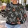 Blue Moths, Crescent Moons And Wildflowers For Whimsical Nature Lovers All-over Print Knitted Sweater - 5