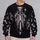 Purple Skeleton Bones and Cross for Halloween Parties and Spooky Season Celebrations All-over Print Knitted Sweater - 2