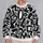 Monochrome Graffiti Letter Collage for Bold Streetwear and Creative Everyday Style All-over Print Knitted Sweater - 2