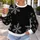 Bright White Snowflakes for Cozy Winter Walks and Seasonal Everyday Style for Everyone All-over Print Knitted Sweater - 5