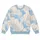 Blue Sky and White Cloud Shapes for Relaxed Commuting and Everyday Casual Wear All-over Print Knitted Sweater - 4