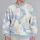 Blue Sky and White Cloud Shapes for Relaxed Commuting and Everyday Casual Wear All-over Print Knitted Sweater - 2