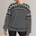 Charcoal Nordic Geometric Motifs for Cozy Cabin Weekends and Cold-Weather Days All-over Print Knitted Sweater - 1