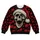 Santa Hat Skull and Snowflakes for Festive Holiday Parties and Seasonal Celebrations All-over Print Knitted Sweater - 4