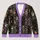 Moonlit Floral Garden for Halloween Nights and Cozy Autumn Outings for Teenagers All-over Print Knitted Cardigan - 1