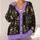 Moonlit Floral Garden for Halloween Nights and Cozy Autumn Outings for Teenagers All-over Print Knitted Cardigan - 4