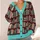 Vintage Bookshelf Book Spines For Cozy Reading Days And Library Lovers All-over Print Knitted Cardigan - 4