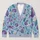 Purple Cats Reading Among Ferns for Cozy Autumn Days and Relaxed Outings for Teens All-over Print Knitted Cardigan - 1