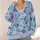 Purple Cats Reading Among Ferns for Cozy Autumn Days and Relaxed Outings for Teens All-over Print Knitted Cardigan - 4