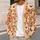 Reading Ghosts Pumpkins And Flowers For Cozy Halloween Autumn Layering All-over Print Knitted Cardigan - 5