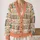 Colorful Bookshelf Florals for Cozy Autumn Reading and Everyday Study Style for Teens All-over Print Knitted Cardigan - 2