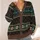 Nordic Skeleton Fair Isle Motif For Cozy Winter Days And Retro Casual Style All-over Print Knitted Cardigan - 4