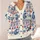 Opossum Stay Weird Read Books Winter Folk Art for Cozy Everyday Book Lovers All-over Print Knitted Cardigan - 4