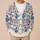 Opossum Stay Weird Read Books Winter Folk Art for Cozy Everyday Book Lovers All-over Print Knitted Cardigan - 6