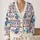 Opossum Stay Weird Read Books Winter Folk Art for Cozy Everyday Book Lovers All-over Print Knitted Cardigan - 2