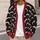 Dripping Blood Vampire Fangs for Halloween Parties and Spooky Fall Layering All-over Print Knitted Cardigan - 5