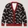 Dripping Blood Vampire Fangs for Halloween Parties and Spooky Fall Layering All-over Print Knitted Cardigan - 1