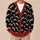 Dripping Blood Vampire Fangs for Halloween Parties and Spooky Fall Layering All-over Print Knitted Cardigan - 6