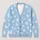 Powder Blue Hearts and Daisies for Cheerful Everyday Spring and Weekend Style All-over Print Knitted Cardigan - 1